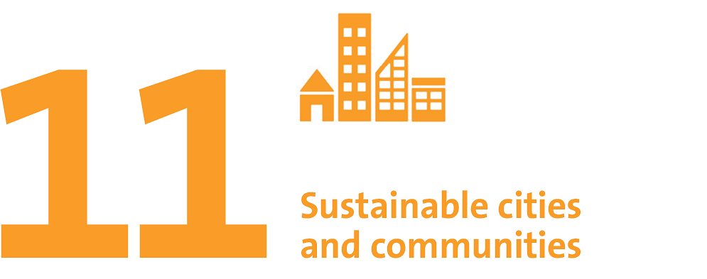 SDG 11: Sus­tain­able cities and communities.