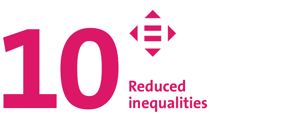 SDG 10: Reduced inequalities.