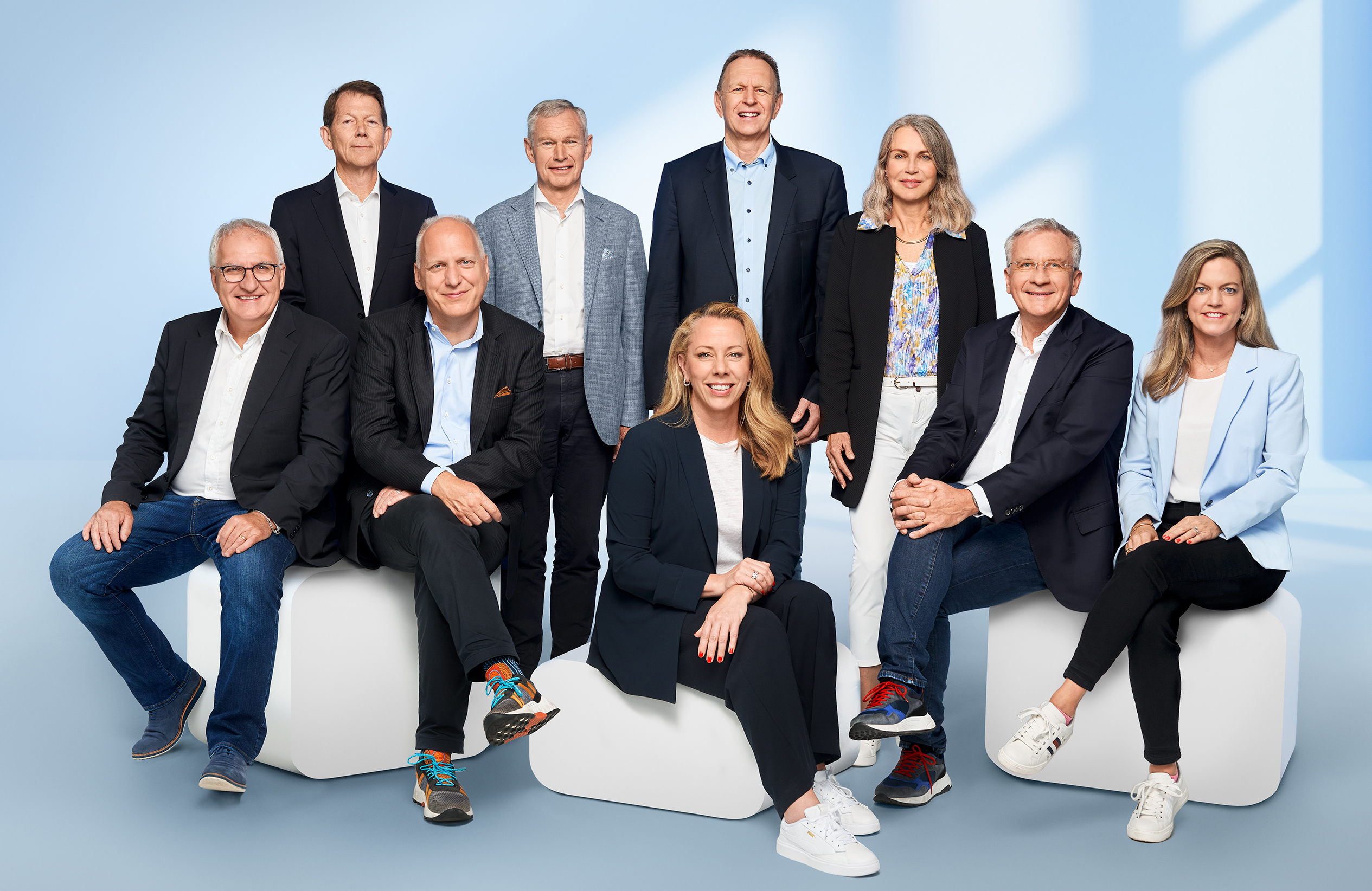 The image visualises the Swisscom Board of Directors.